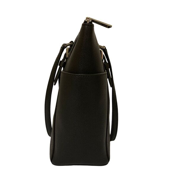 Michael Kors Charlotte Large Tote Gray Monogram and Black Leather - Picture 7 of 13